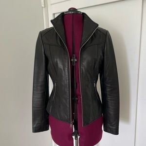 MARC NEW YORK Leather Biker Jacket